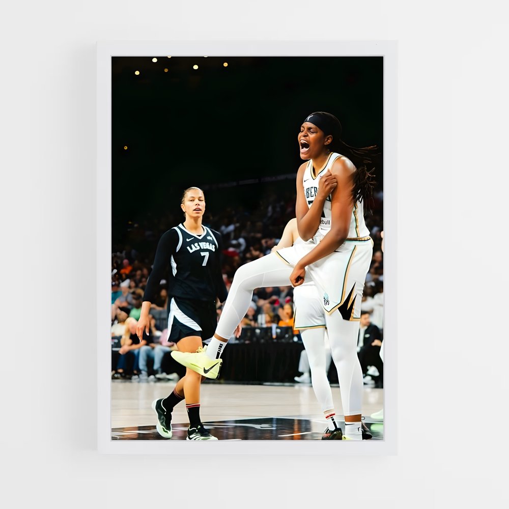 Poster Jonquel jones – affiche Basketball (vue 3)